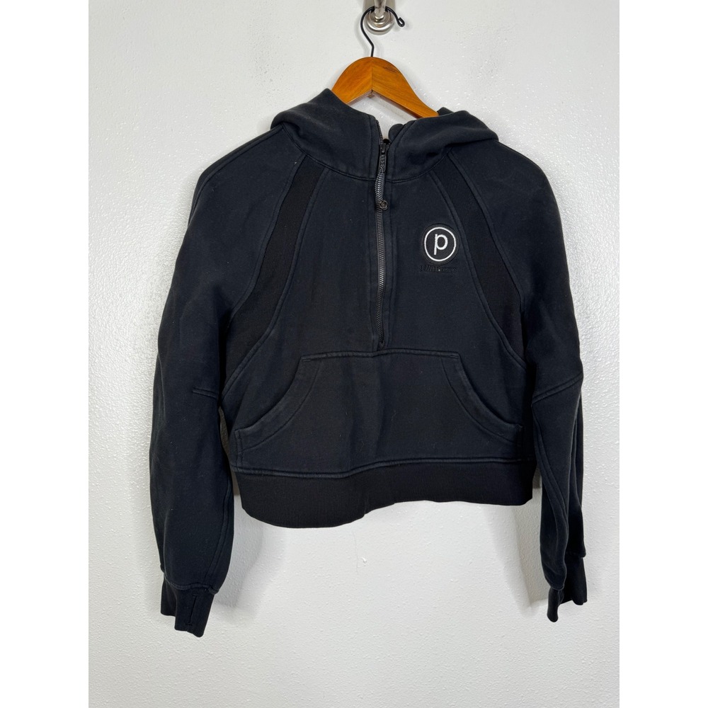 Lululemon Scuba Oversized Half-Zip Hoodie Black‎ pbWFB Team Logo XS/S LW3DM4S